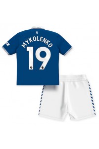 Fotbalové Dres Everton Vitaliy Mykolenko #19 Dětské Domácí Oblečení 2023-24 Krátký Rukáv (+ trenýrky)